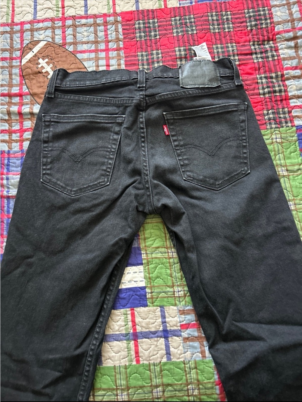 Levi's Men's Black Straight Jeans